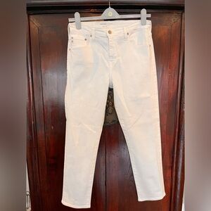 AG Ex-Boyfriend Slouchy Slim White Jeans-size 31R